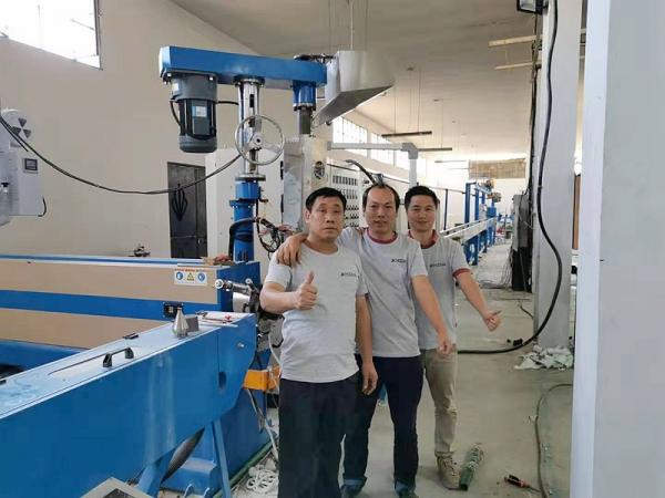 Buy Power Cable Extruder Machine , Customized PLC Control System at wholesale prices
