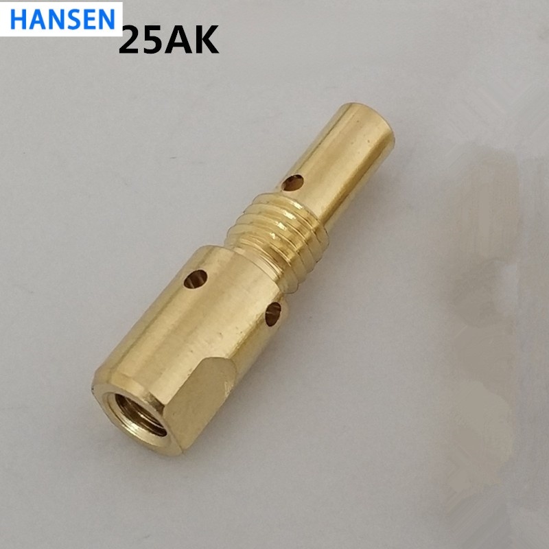 25AK Gas Diffuser for MIG Welding Torch , Binzel Style MB25AK Brass Diffuser , MIG Torch Spare Parts , CO2 Welding Gun Connector , 25AK Welding Torch