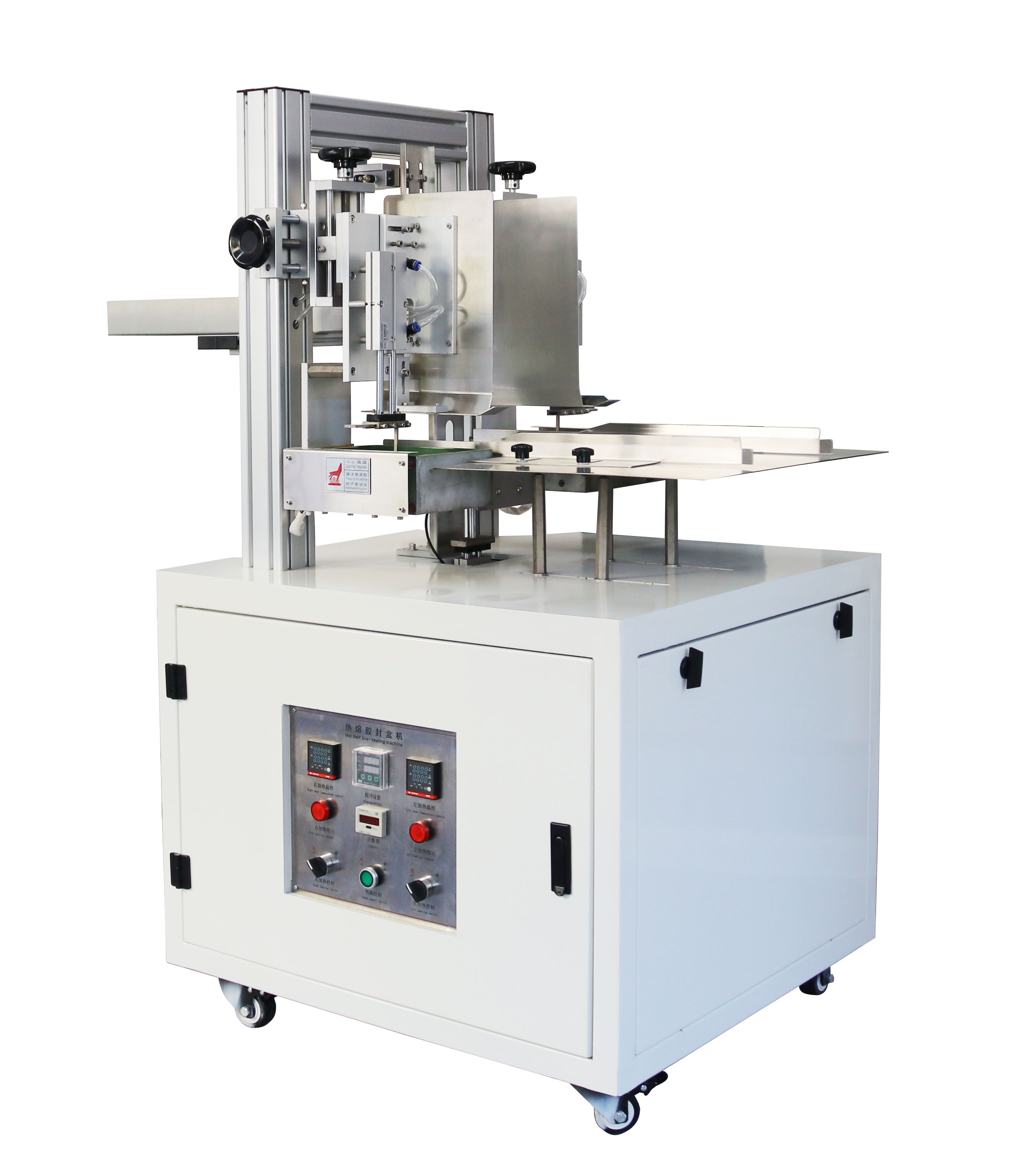 Semi Automatic Hot Melt Glue Tissue Carton Box Sealing Machine