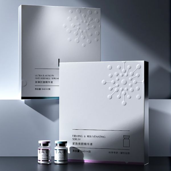 Custom Print Logo Peptide Vials Cosmetic Packaging Box with Labels