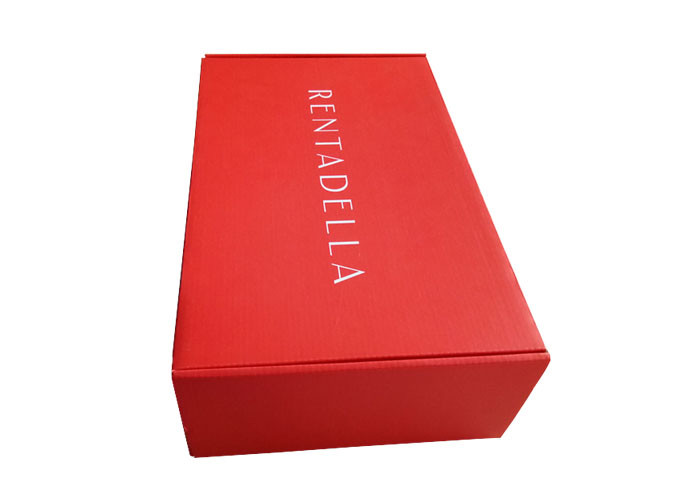 Luxury Red Paper Gift Box , Corrugated Packaging Box For Hats / Decoration Packing
