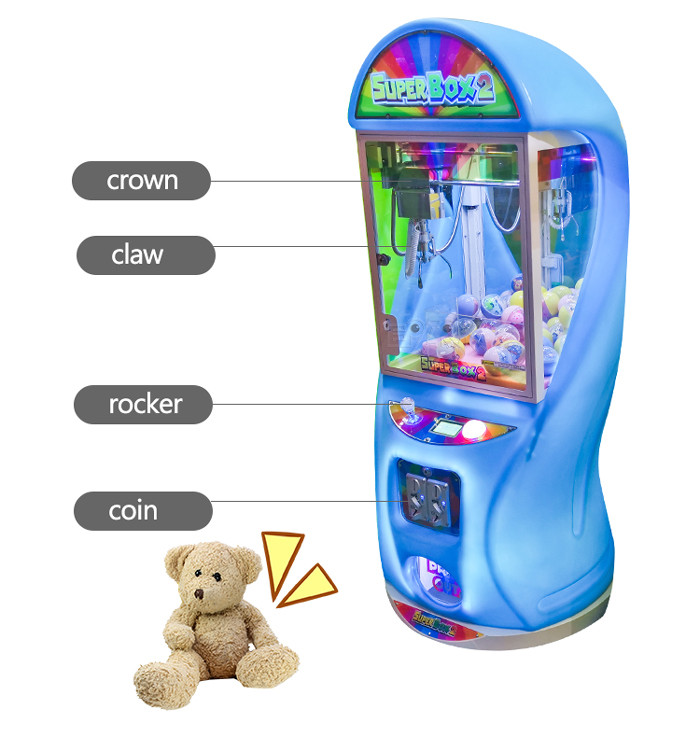 Arcade Skill Game Colorful Super Toy Box Claw Machine