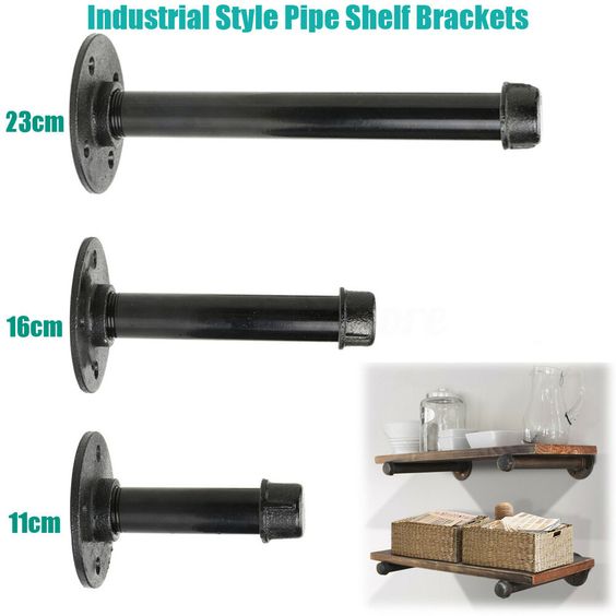 Functional Design Multifunctional Iron Pipe Wall Hook Storage Holders Racks Solution