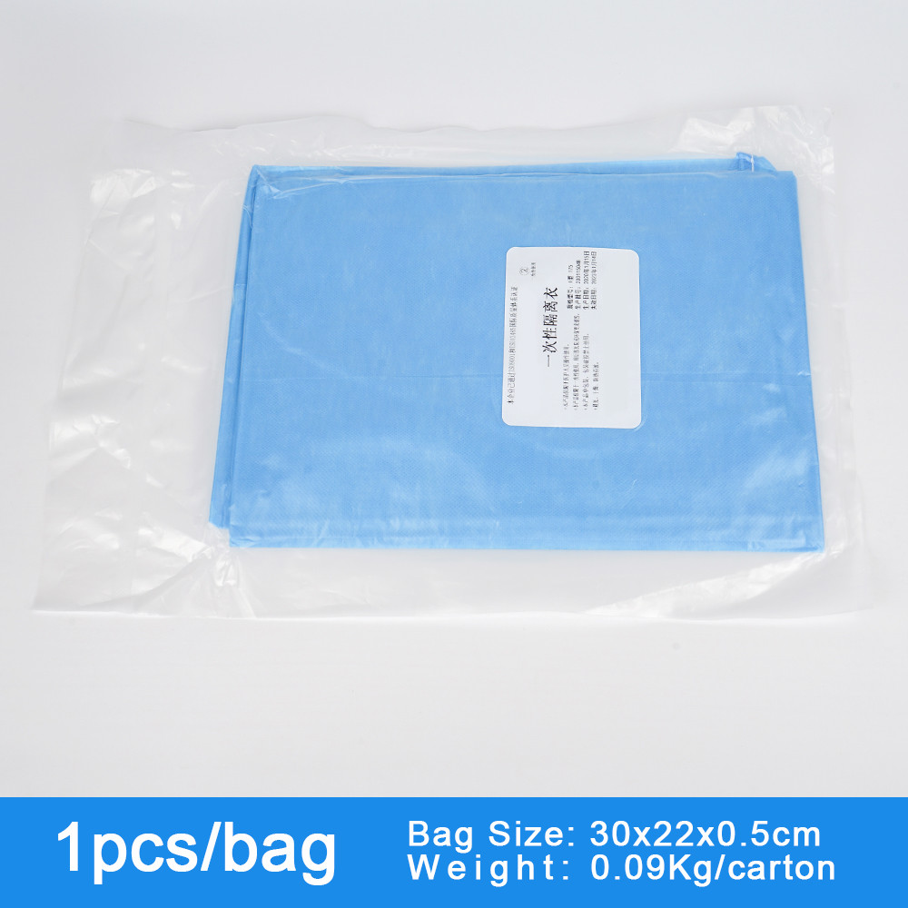 Medical Hospital PE PP Non Woven Reinforce Disposable Gowns Disposable Operation Gown