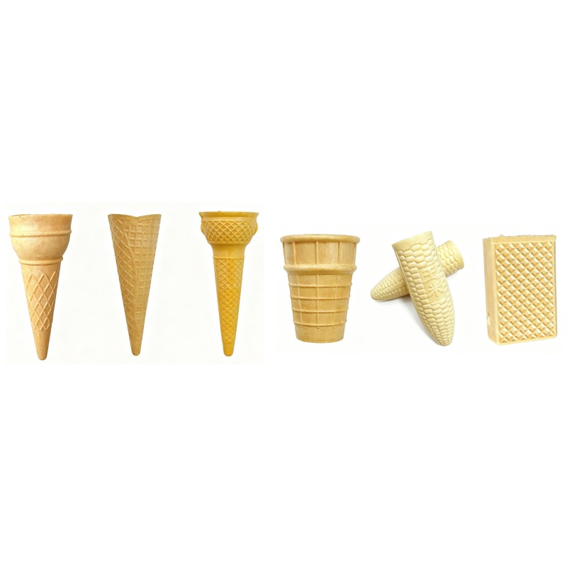 High Capacity Servo-Controlled Fully Automatic Wafer Cone, Waffle Cup Making Machine, Up tp 7000pcs/H