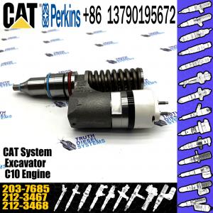 China Diesel Engine Fuel Injector Excavator Accessories Diesel Motor Parts 2037685 203-7685 for Caterpillar CAT 16H C-10 C-12 on sale
