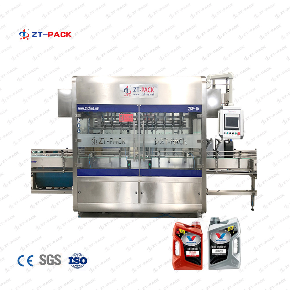 High Speed 4000BPH Flow Meter Linear Filling Machine For Lube Oil Motor Oil