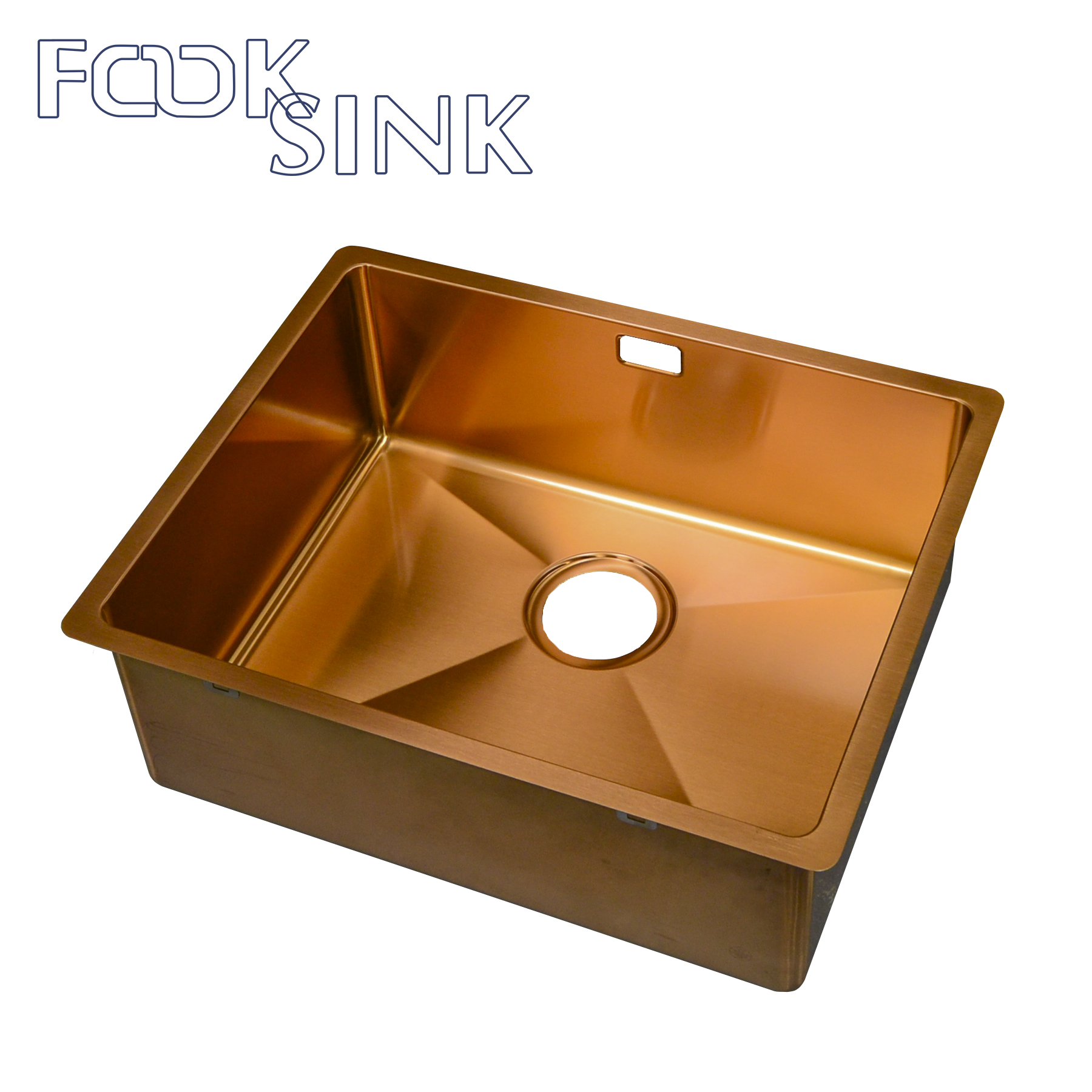 Rose Gold SUS304 PVD Stainless Steel Sink 457mm*381*254mm