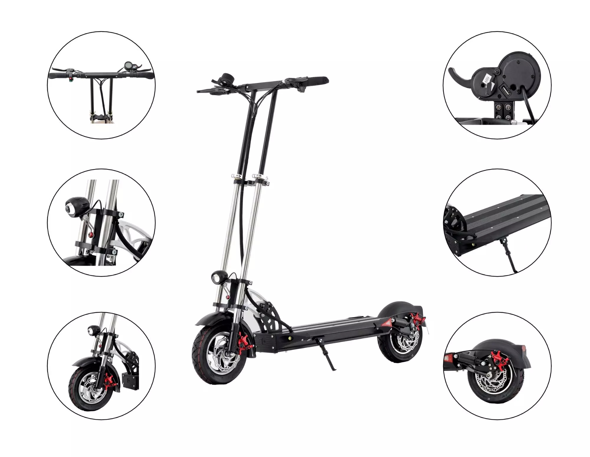 600w electric vehicle folding adult electric scooter with hub motor