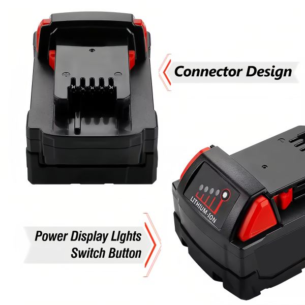Red XC6.0 XC5.0 Milwaukee Rechargeable Battery Pack Li Ion 1000 Cycles