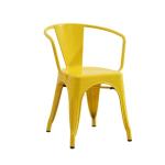 Adjustable Metal Dining Chairs Modern Stackable Design