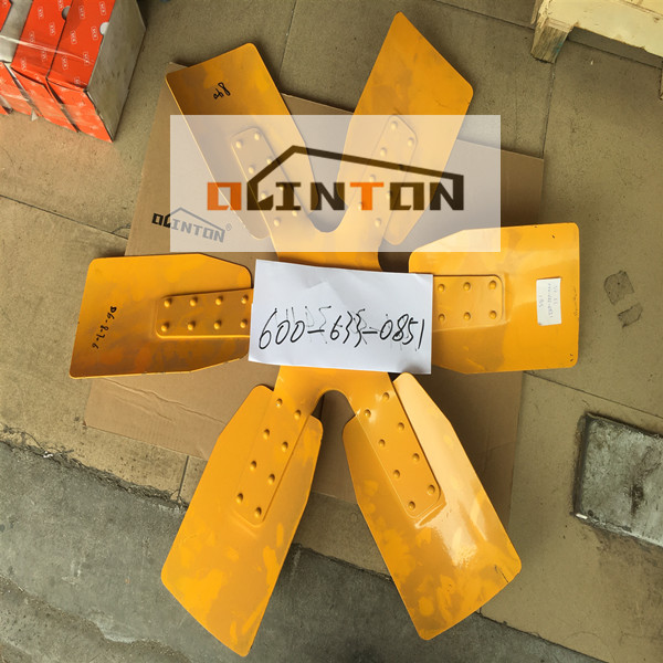 Excavator Spare Cooling Fan Assy 600-633-0851 for Heavy Duty Applications