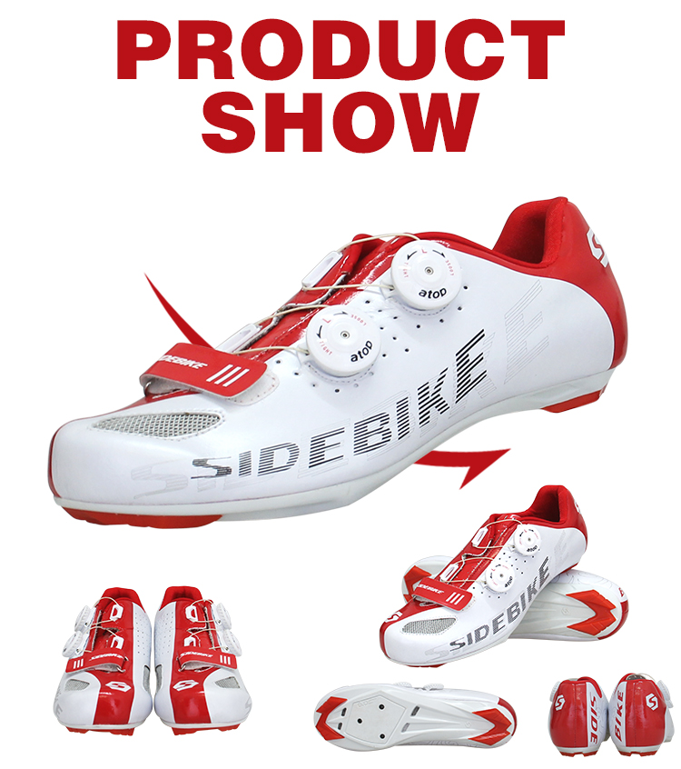 Men Breathable Carbon Fiber Cycling Shoes , Carbon Road Bike Shoes OEM / ODM Available