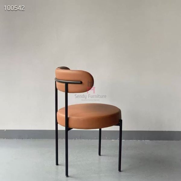 IM-215 Metal Restaurant Chair | Customizable Upholstered Dining Chair