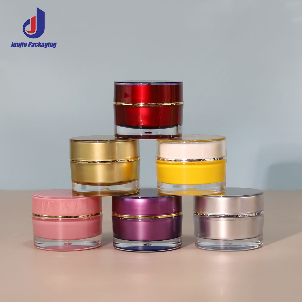 Plastic Mini Cosmetic Jars Cosmetic 10g Cream Jar With Screw Cap