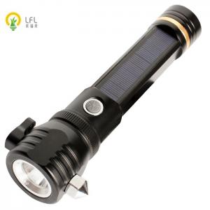 Quality Safety Guard High Power Led Torch Light With Solar Rechargeable Battery for sale