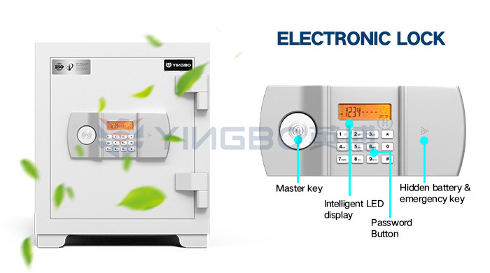 Electronic Digital Lock Anti Theft 1 Hour Fireproof Safe For Security YB/FW-48