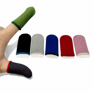 China Carbon Fiber Gaming Finger Sleeve Non Scratch Sensitive Sweat Proof on sale