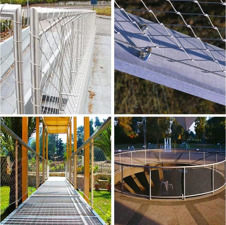 Protective Mesh 304 316 Stainless Steel Rope Decorative Mesh For Garden Areas