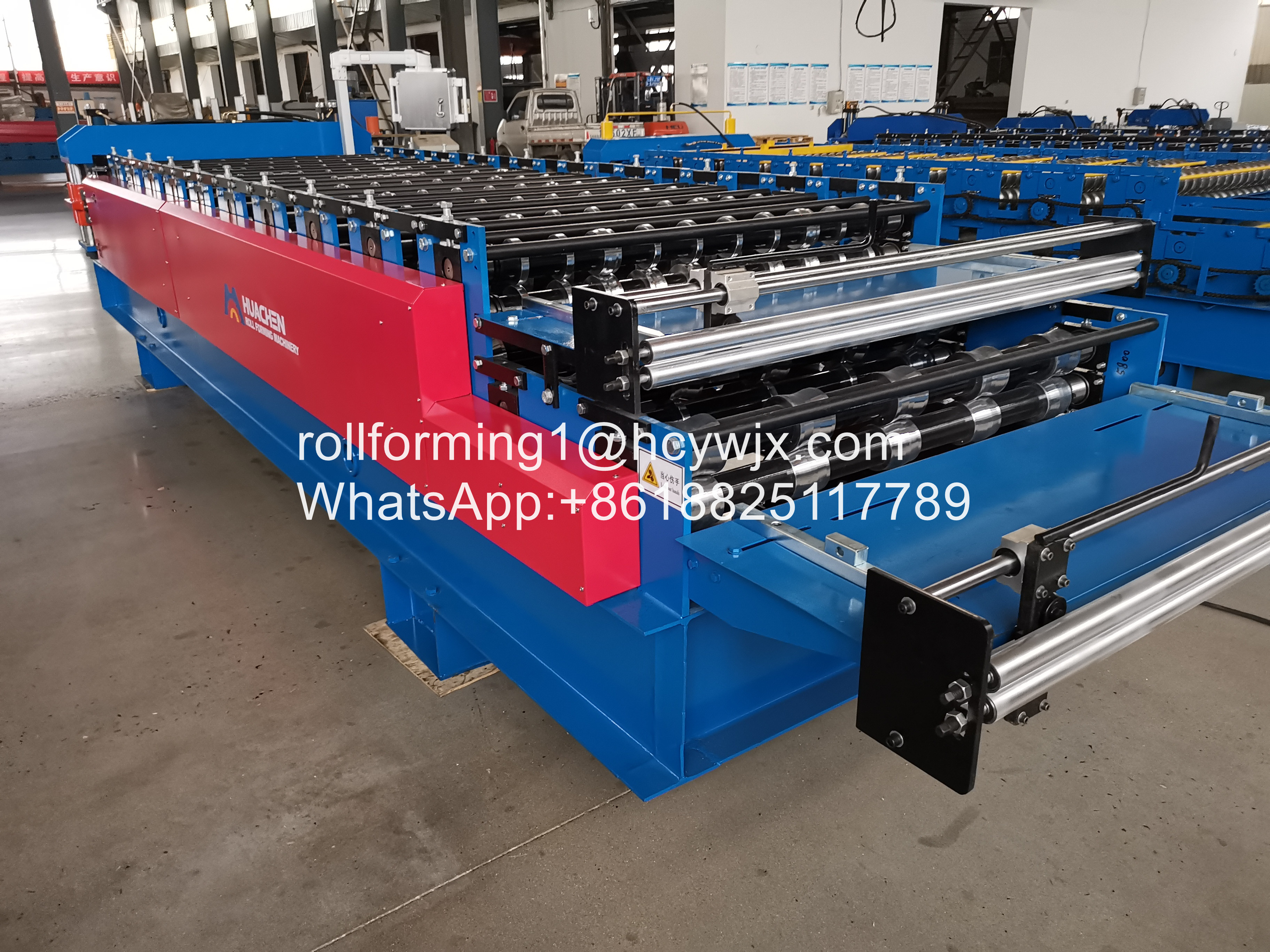 Aluminum Roofing Sheet Roll Forming Machine Double Layer Metal Tile Making Machine