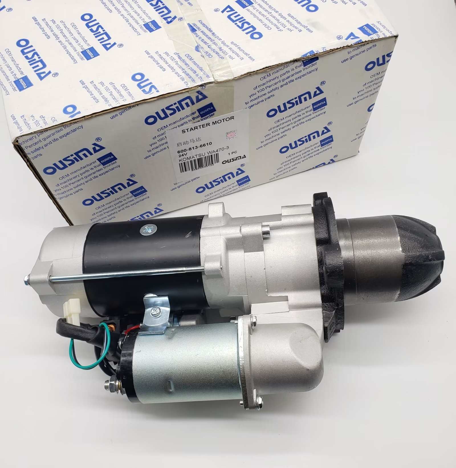 600-813-6610 Starting Motor Assy For Komatsu Loader Parts Wa470-3