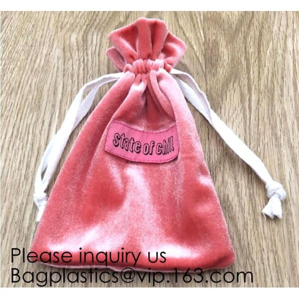 Velvet Cloth Drawstring Pouches Handy Gifts Jewelry Bags,Cream Drawstrings Velvet Bags for Jewelry, Gift, Wedding Favors