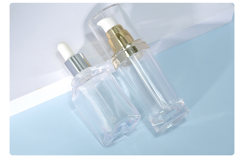 Plastic Foam Soap Bottle 30ml 55ml Transparent Dropper Bottle Custom For Cosmetic Packaging