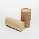 Custom Printed Cylinder Kraft Paper Tube Recyclable Tea Packaging Containers