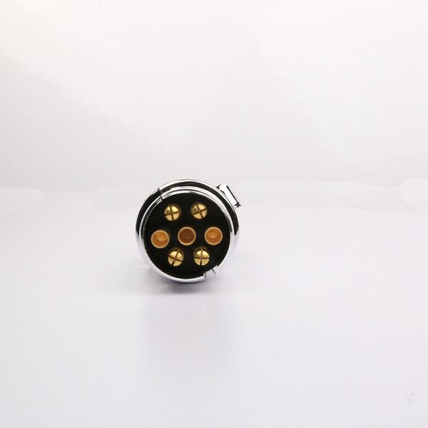 Metal Material 7 Way Trailer Cable Connector Corrosion Resistance OEM Standard
