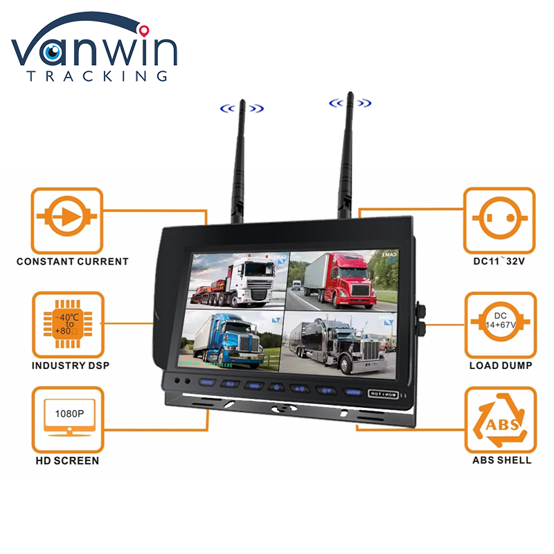 7 Inch AHD Digital Wireless Camera System for Truck Reverse Car Camera Wireless TFT Car Monitor Kits