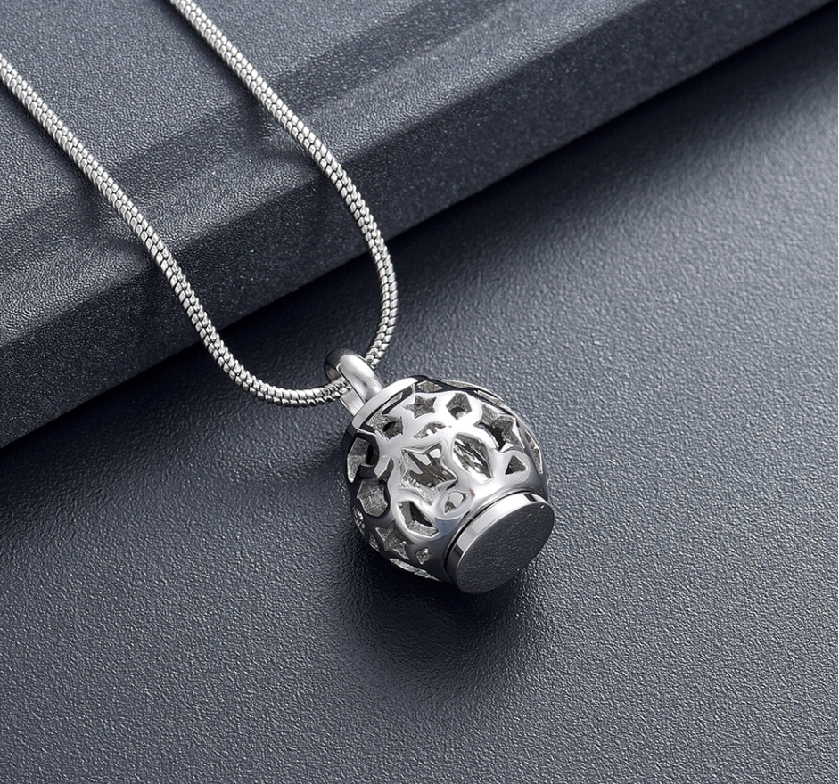 Excellent Ash Holder Keepsake Pendant Locket For Ashes Funeral Memorial Urn Necklace