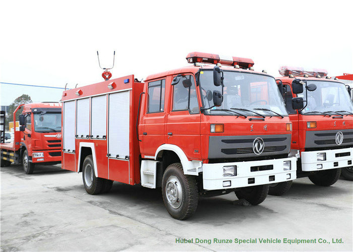 DFAC Water Fire Truck With Water Tank 6000 Liters 4x2 / 4x4 Off Road For Fire Fighting