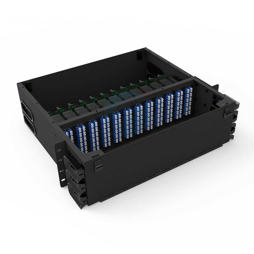 Data Center 3 RU Fix Odf Patch Panel 288 Ports