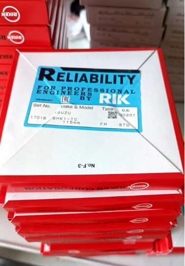 Pressure Phosphated Ring Structure RIK Piston Rings For Daewoo DB58 Piston Ring, RIK And TP And NPR 65 02503-8058
