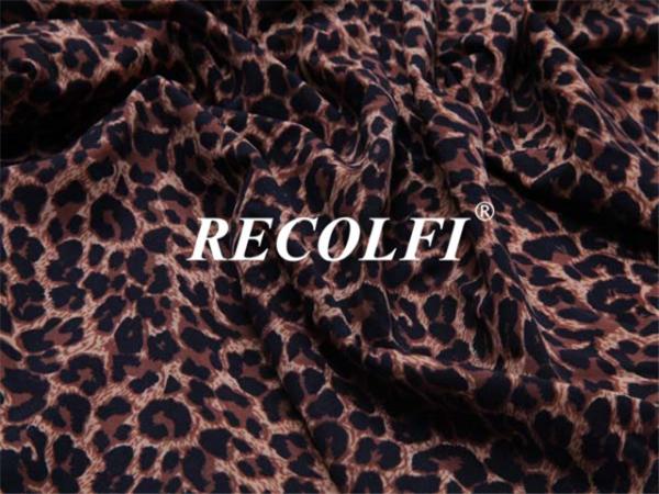 Leopard Printing Repreve Fabric Stretch Activewear Made From Recycled Plastic