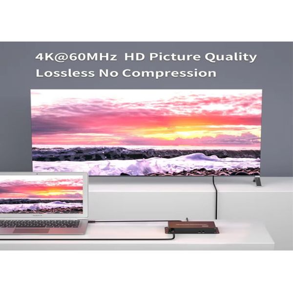 4K 60Hz HDMI Fiber Optic Extender Up to 20KM Lossless Transmission Long Distance Signal Transmission