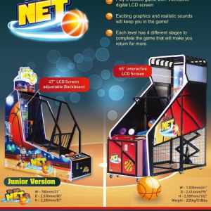 Quality 65 Inch LCD Arcade Street Basketball Shooting Game Machine for sale