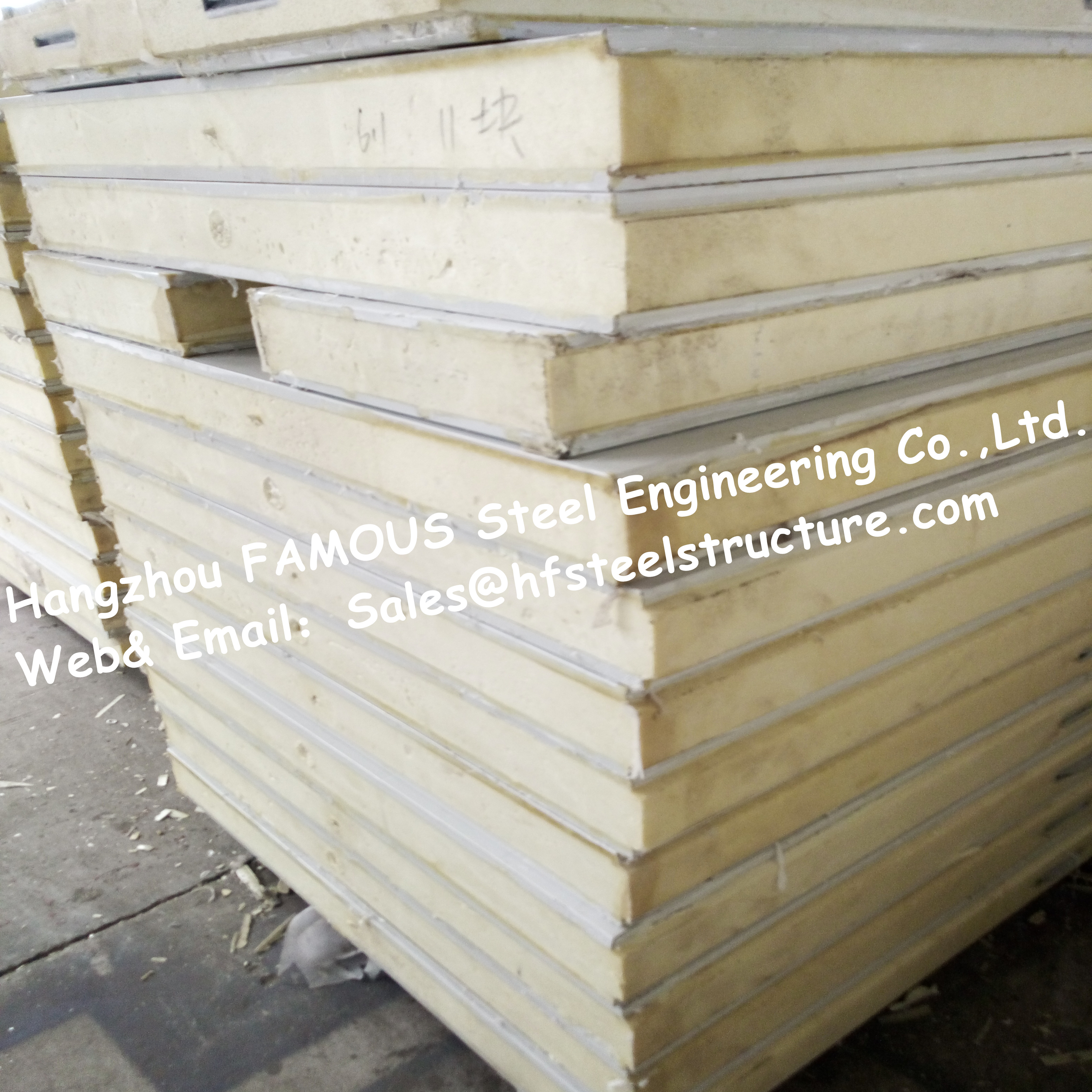 Insulated 75mm 100mm Floor / Ceiling Cold Room Panel For Fruit Vegetables