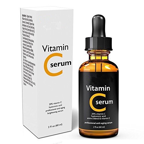 Natural Vitamin C 60ml Organic Face Serum With Hyaluronic Acid