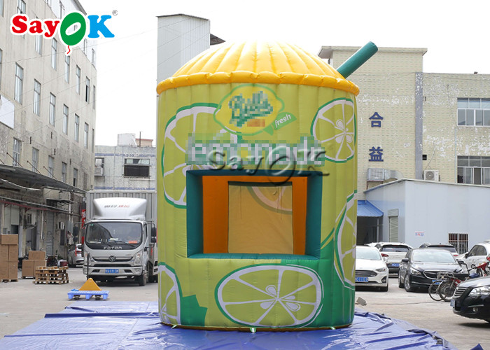 Inflatable Work Tent 3.5x5.3mH 0.4mm Inflatable Lemonade Stand Booth Tent For Display