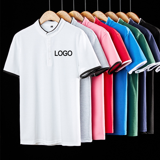 Customized Cotton Polyester Polo Shirts for Casual Daily Life Knitted Fabric Design