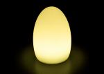 Egg Shape Solar LED Night Light Cordless Table Lamps 16 Color 14*14*H19 Cm Size