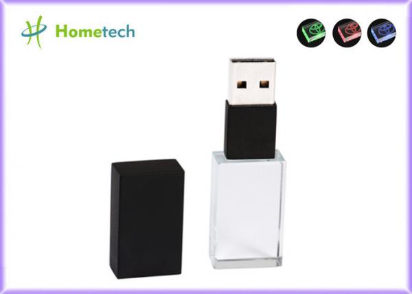 Buy Waterpoof Crystal Usb Flash Drive Led Light Up Transparent 32GB 10mb/s Crystal USB Flash Drive at wholesale prices