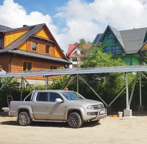 Carport Solar Mounting System 10KW Light Weight Aluminum Solar Carports for Car Parking