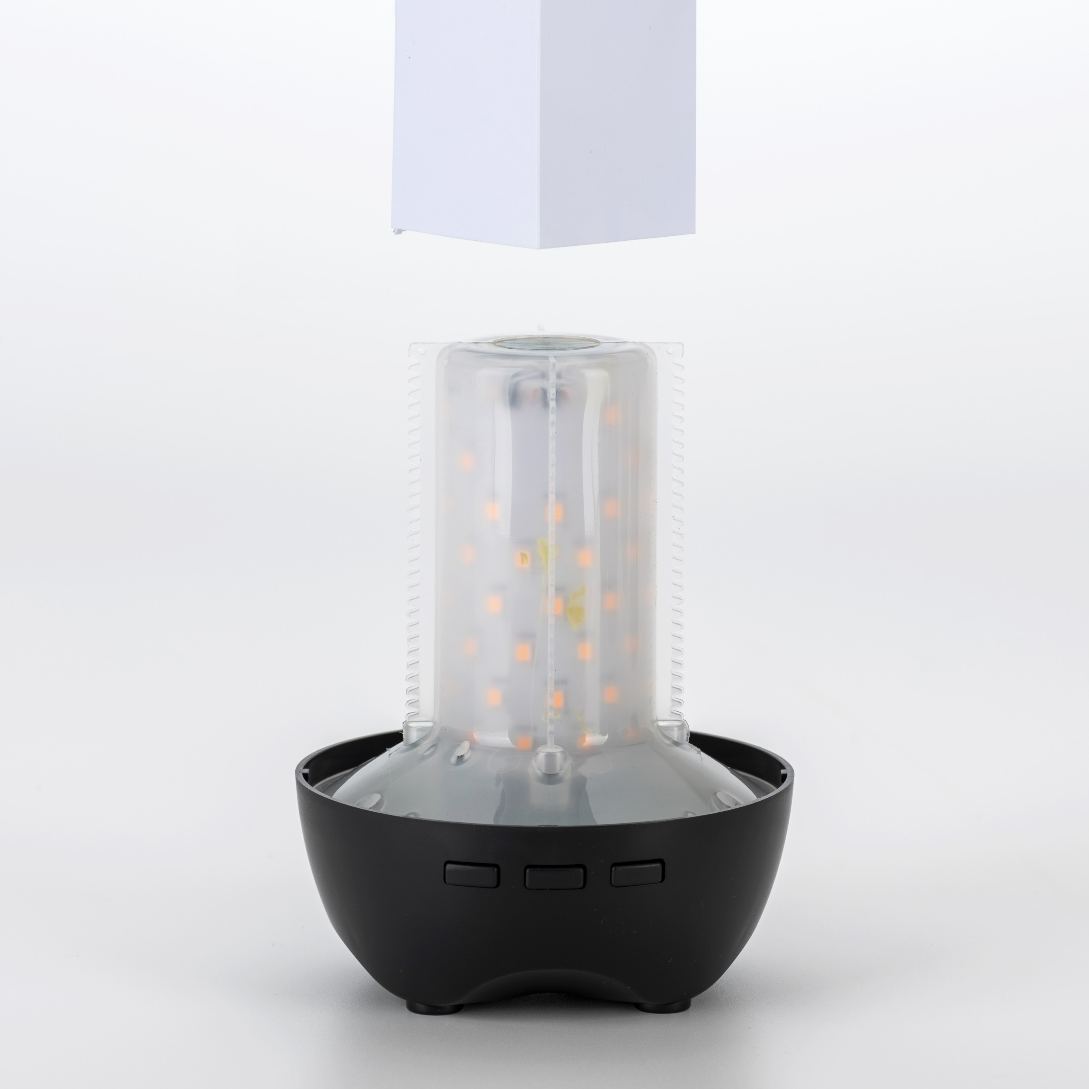 Rechargeable ABS Electron Components Night Light Mosquito Catcher with Flame Light and UV LED OEM/ODM Logo Free Sample