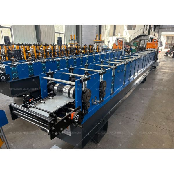 Full Automatic Rain Gutter Making Machine Gutter Roll Forming Machine With 0.4-0.8mm Material Thickness And 15-20m/Min Forming Speed