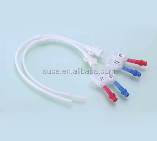 single double triple lumen Long term hemodialysis catheter, hemodialysis kit,