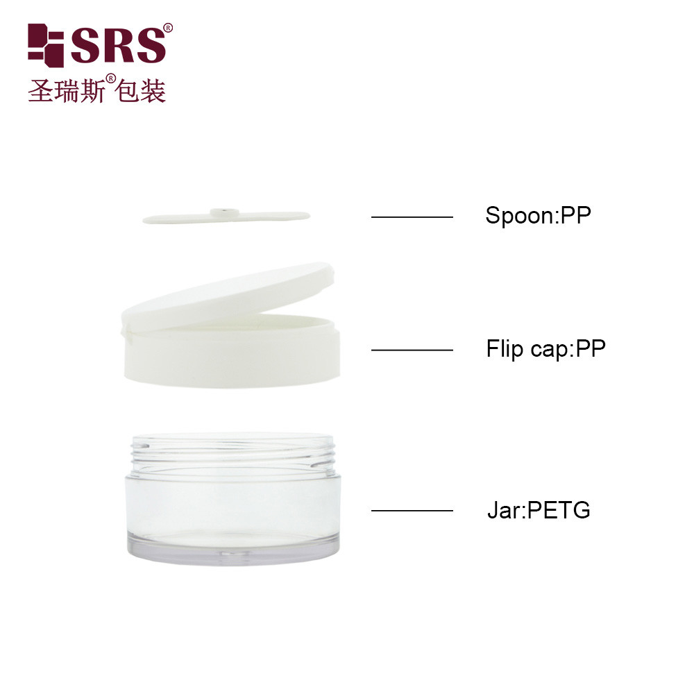 PETG003 100g 120g 150g 200g 250g Transparent PETG Plastic Jar Container For Facial Cream Body Scrub Packaging