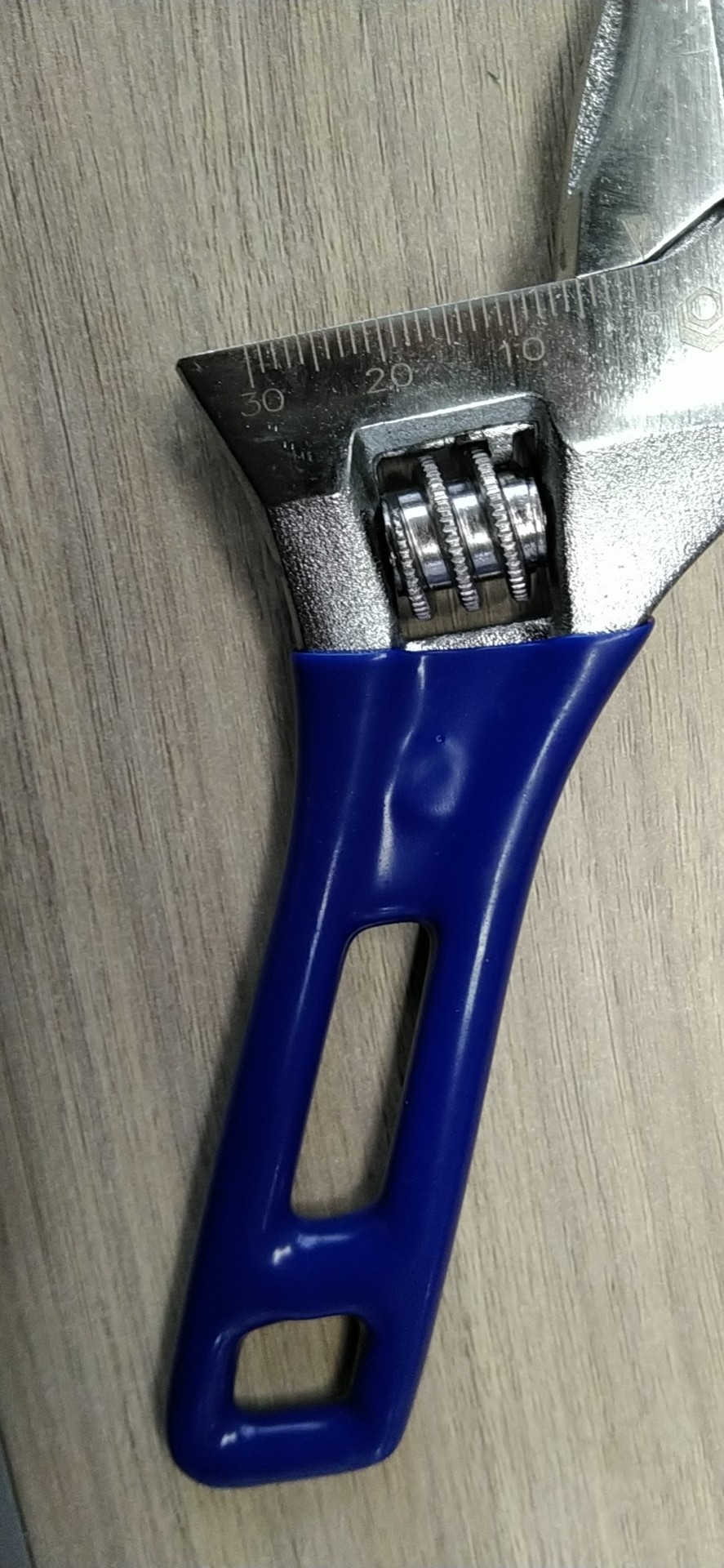 Light weight adjustable spanner (short style), 140mm, maximum opening 30mm, alloy steel forged, chrome plated