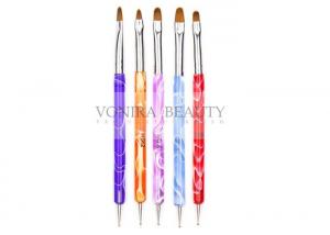 Quality Dual Ended Acrylic Nail Design Brushes With UV Gel Rhinestone Nail Art Dotting Pen for sale